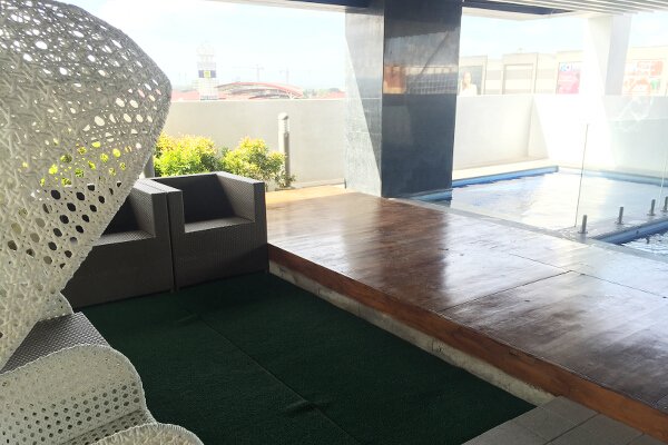 Pool deck with a view