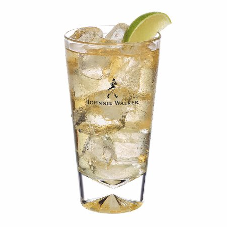 Johnnie Walker Black and soda