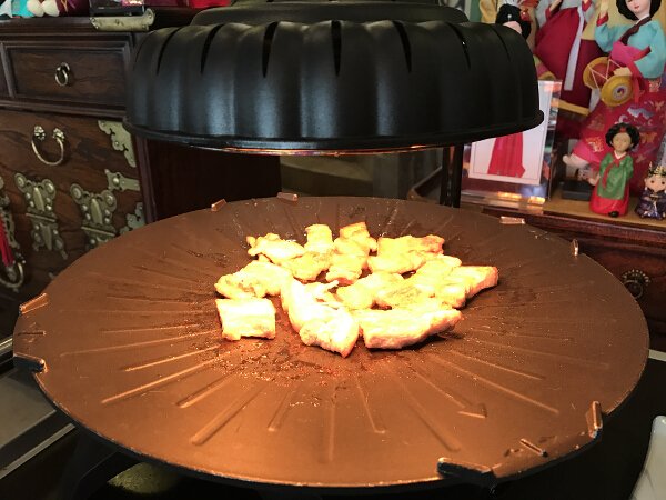 Arirang Samgyupsal being grilled