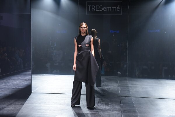 Ivarluski Aseron brings his City Sleek vision to life with striking black pieces.