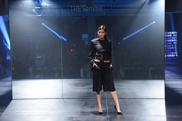 Ivarluski Aseron brings his City Sleek vision to life with striking black pieces.