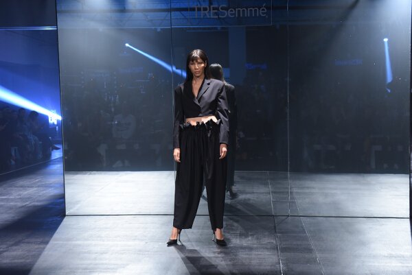 Ivarluski Aseron brings his City Sleek vision to life with striking black pieces.