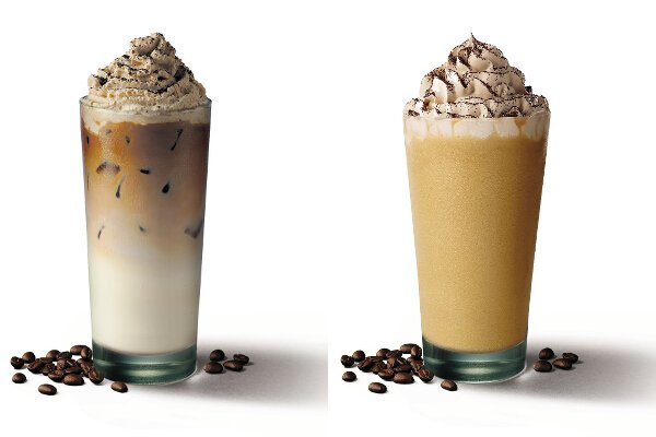 Starbucks Iced Asian Dolce Latte and Frappuccino
